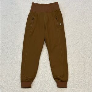 Free People Movement Total Eclipse Joggers size XS Brown High Rise Hiking